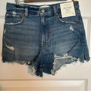 Abercrombie and Fitch The cutoff high rise shorts
